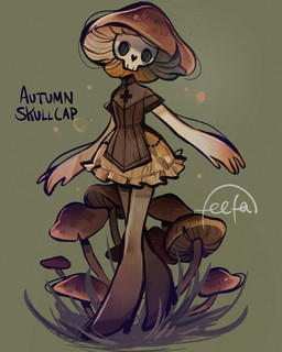 bone bottomwear clothed clothing female floating_head fungus grass micro monster_girl_(genre) mushroom not_furry plant skirt skull skull_head solo teeth text topwear walking feefal funguary elemental_creature elemental_humanoid fungi_fauna fungi_humanoid humanoid mammal mushroom_humanoid 4:5 digital_media_(artwork) english_text hi_res