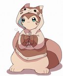 :3 blush blush_lines bottomless brown_body brown_fur clothed clothing cloud_emanata drawstring drawstring_hoodie drawstring_topwear emanata feral fur hand_on_hand hoodie hoodie_only kemono multicolored_body multicolored_fur paws pokeball simple_background solo standing tail tan_body tan_fur topwear topwear_only white_background ke_mo_suke nintendo pokemon furret generation_2_pokemon pokemon_(species) 2025 digital_media_(artwork) hi_res shaded simple_shading