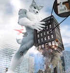 anthro building building_destruction building_penetrated building_sex city crush destruction dominant dominant_male duo evil_grin grin macro male male/male micro micro_prey penetration rampage size_difference smile bigkami canid canine canis mammal wolf 2024 3d_(artwork) blender_(artwork) digital_media_(artwork) hi_res