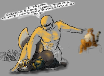 angry anthro bestiality duo female feral forced male male/female rape sex text elangelote dreamworks family_guy_death_pose kung_fu_panda anon kai_the_collector lord_shen master_po_ping master_tigress tai_lung_(kung_fu_panda) zhen_(kung_fu_panda) human humanoid mammal meme tagme translation_request