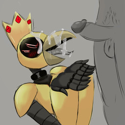 anthro bodily_fluids cum cum_in_mouth cum_inside cum_on_face cumshot disgust disgusted_expression duo ejaculation faceless female genital_fluids genitals igetis lewdjuic machine male male/female male_human open_mouth penis screen screen_face tongue avian human humanoid mammal robot robot_anthro robot_humanoid 1:1 absurd_res hi_res