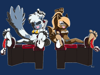 5_toes anthro arms_above_head barefoot bdsm black_nose bondage bound breasts brown_body brown_fur bulge cheek_tuft chest_tuft clothing cuff_(restraint) detailed_bulge disembodied_hand duo_focus erection erection_under_clothing eyelashes eyes_closed facial_tuft feet fur fur_tuft genital_outline grey_body grey_fur group gynomorph gynomorph_anthro hair holding_feather humanoid_feet intersex intersex_anthro laugh loose_feather multicolored_body multicolored_fur navel nipple_outline penis_outline pink_tongue plantigrade red_loose_feather restraints shackles soles stocks tail teeth tickle_fetish tickle_torture tickling tickling_feet tied_hair toe_restraints toes tongue tuft white_body white_fur skoufidios idw_publishing sega sonic_the_hedgehog_(comics) sonic_the_hedgehog_(idw) sonic_the_hedgehog_(series) tangle_the_lemur whisper_the_wolf canid canine canis lemur mammal primate ring-tailed_lemur strepsirrhine wolf 4:3 alpha_channel