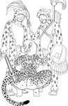 animal_skin anthro anthrofied anus aztec back_boob breasts butt circumcised clothing crouching ear_piercing ear_ring fellatio female footwear genitals group group_sex hand_on_penis hime_cut holding_macuahuitl holding_melee_weapon holding_object holding_weapon human_on_anthro humanoid_genitalia humanoid_penis interspecies leopard_spots looking_at_another macuahuitl male male/female melee_weapon mmf_threesome nude oral oral_penetration penetration penile penis piercing polearm pussy raised_tail rear_view ring_piercing sandals sex shield shoes spear spots spread_legs spreading standing sucking tail text threesome trio warrior weapon redout dreamworks the_road_to_el_dorado chel felid human jaguar mammal pantherine 2020 english_text full-length_portrait hi_res monochrome portrait