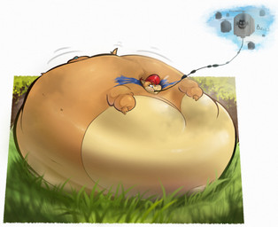 anthro belly big_belly brown_body brown_fur female fur hair huge_belly inflation red_hair solo spherical_inflation secretstarroom sega sonic_the_hedgehog_(series) sally_acorn mammal rodent sciurid tree_squirrel 2023 hi_res