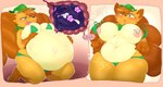 abdominal_bulge anthro anthro_pred areola belly big_belly bikini blush breasts claws clothing digestion duo exposed_breasts fatal_vore feet female female_pred fur green_eyes hair hat headgear headwear hindpaw internal kerchief kneeling male navel nipples nude onomatopoeia open_mouth oral_vore overweight overweight_female pawpads paws simple_background smile solo_focus sound_effects swimwear text thick_thighs tongue tongue_out topwear torn_bikini two-piece_swimsuit vore backsash nintendo pokemon nara_(zapcatelement) canid canine felid feline felis generation_1_pokemon mammal pokemon_(species) vulpix 2023 comic digital_media_(artwork) english_text hi_res