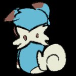 ambiguous_gender blue_body blue_fur brown_body brown_fur emoticon fur rear_view smile solo bloowolfy nintendo pokemon aries_(bloowolfy) canid canine generation_7_pokemon mammal pokemon_(species) rockruff shiny_pokemon 1:1 alpha_channel low_res thumbnail female_(lore)