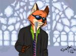 anthro clothed clothing dancing electronics eyewear fur glasses green_clothing green_shirt green_topwear male microphone necktie orange_body orange_fur shirt solo sunglasses tan_body tan_fur topwear askthezpd disney never_gonna_give_you_up rickroll zootopia nick_wilde rick_astley canid canine fox mammal red_fox true_fox 2016 2d_animation 4:3 animated frame_by_frame loop low_res meme rotoscoping short_playtime signature