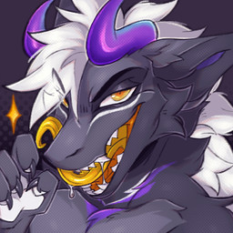 anthro fur hair horn licking_tongue magic magic_user male multicolored_body orange_eyes orange_mouth purple_horn solo tongue tongue_out white_hair antleredvolture mythology miguez dragon furred_dragon furred_scalie mythological_creature mythological_scalie scalie 1:1 2025 digital_media_(artwork) icon low_res