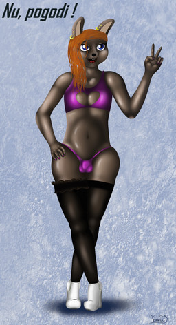 2015 anthro crossdressing cute girly high_heels lagomorph legwear makeup male mammal nu_pogodi piercing rabbit solo stockings tonnic wide_hips zayats
Rating: Questionable
Score: -1
User: Tonnic
Date: February 13, 2015 2015 anthro crossdressing cute girly high_heels lagomorph legwear makeup male mammal nu_pogodi piercing rabbit solo stockings tonnic wide_hips zayats
Rating: Questionable
Score: -1
User: Tonnic
Date: February 13, 2015