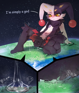 anthro death death_count genitals macro male male/male micro musk paws penis solo text ti-suger palworld pocketpair dupin_(pal) lagomorph leporid mammal rabbit absurd_res english_text hi_res