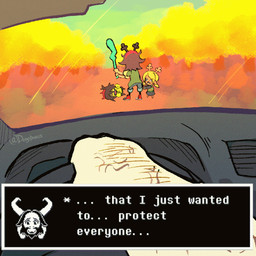ambiguous_gender anthro baseball_bat bat_(object) blonde_hair brown_hair clothing female forest green_clothing green_shirt green_topwear group hair horn male outside plant shirt steering_wheel text topwear tree degodraws asgore_running_over_dess deltarune undertale_(series) asgore_dreemurr dess_holiday kris_dreemurr noelle_holiday deer human mammal new_world_deer reindeer 1:1 2025 2_frame_animation animated animated_gif english_text short_playtime