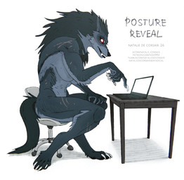 anthro black_lips breasts chair claws computer desk digitigrade electronics eyelashes fangs female finger_claws fur furniture glowing glowing_eyes grey_body grey_fur hand_on_leg laptop lips male mane muscular muscular_anthro muscular_male office_chair red_eyes scar sharp_teeth simple_background sitting solo table tail teeth text toe_claws white_background natalie_de_corsair mythology raha_(natalie_de_corsair) canid canine mammal mythological_canine mythological_creature werecanid werecanine werecreature werewolf 2026 english_text url