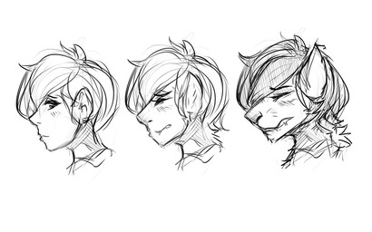 ambiguous_gender anthro base_one_layout basic_sequence blush clenched_teeth eyes_closed hair human_to_anthro linear_sequence looking_at_viewer one_row_layout short_hair side_view simple_background solo species_transformation teeth three_frame_image three_frame_sequence transformation transformation_sequence white_background watsup canid canine canis human mammal wolf 16:10 2018 digital_drawing_(artwork) digital_media_(artwork) headshot_portrait monochrome portrait sequence widescreen