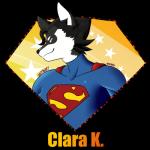 anthro black_hair blue_eyes blue_outfit cape clothing female hair heroic insignia profile red_cape red_clothing side_eye solo spiky_hair superhero trevhart clara_kent superhusky superman canid canine canis domestic_dog husky kryptonian mammal nordic_sled_dog siberian_husky spitz 1:1 alpha_channel