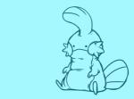 ambiguous_gender belly blue_background dot_eyes external_gills feral fin gills head_fin nude open_mouth paws quadruped semi-anthro simple_background sitting slightly_chubby smile solo spitting tail tail_fin toony water water_spray raybee nintendo pokemon amphibian generation_3_pokemon mudkip pokemon_(species) 2013 2d_animation animated black_and_blue blue_theme full-length_portrait low_res monochrome portrait short_playtime