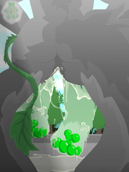 anthro bodily_fluids butt cum cum_drip cum_from_ass cum_in_ass cum_inside cum_puddle dangling_legs dripping duo from_behind_position genital_fluids knot leaf leaf_tail leg_cropped_sex male male/male outside pawpads paws plant rear_view sex size_difference tail tree x-ray_view md621 canid canine canis mammal wolf 3:4 hi_res