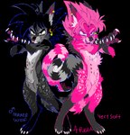 alternate_species anthro fur furrification grey_body grey_fur male pink_body pink_fur smile solo shonencore dragon_ball goku canid canine mammal maned_wolf hi_res