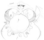 :< after_vore anthro anthro_pred belly belly_focus big_belly big_breasts bloated breasts digestion emanata female female_pred frown huge_breasts looking_at_belly looking_down motion_lines navel solo tail tail_motion vore wide_hips razzbian nintendo pokemon eeveelution generation_4_pokemon glaceon pokemon_(species) digital_drawing_(artwork) digital_media_(artwork) hi_res