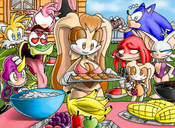 <3 amy_rose bat bikini breasts canine child cleavage clothed clothing cookie cream_the_rabbit daughter espio_the_chameleon female food fox hedgehog knuckles_the_echidna lagomorph mammal miles_prower milf mother parent praiz rabbit rouge_the_bat sega skimpy sonic_(series) sonic_the_hedgehog swimsuit tight_clothing vanilla_the_rabbit vector_the_crocodile young
Rating: Questionable
Score: 5
User: Kitsu~
Date: March 18, 2011