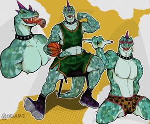 anthro areola ball basketball_(ball) basketball_shorts basketball_uniform beverage_can biceps bodily_fluids bottomwear bulge can chair clothed clothed_anthro clothed_male clothing collar colored_nails container eyewear facial_piercing fingers flexing flexing_bicep footwear fully_clothed fully_clothed_anthro fully_clothed_male furniture gesture glasses green_body green_scales half-closed_eyes hand_gesture holding_ball holding_object licking long_tongue looking_at_viewer male male_anthro muscular muscular_anthro muscular_male nails narrowed_eyes navel nipple_piercing nipples nose_piercing nose_ring open_mouth pecs piercing ring_piercing saliva saliva_string scales septum_piercing septum_ring sharp_teeth shirt shoes shorts simple_background sitting smile sneakers solo spiked_collar spikes sportswear tail tank_top teeth tongue tongue_out topless topless_anthro topless_male topwear underwear underwear_only uniform wearing_glasses oguuxi goat_(movie) sony_corporation sony_pictures modo_olachenko komodo_dragon lizard mammal monitor_lizard reptile scalie absurd_res digital_media_(artwork) hi_res
