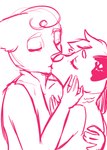 anthro duo eyebrows eyes_closed female female_anthro fur gills hair hand_on_shoulder head_tuft holding_face hug kiss_on_lips kissing male male/female male_anthro nude romantic simple_background snout tuft white_background sneplord catsby_mcyifferson snoe_(sneplord) domestic_cat felid feline felis fish ground_shark hybrid leopard_shark mammal marine pantherine shark siamese snow_leopard triakid 2019 adobe_photoshop_(artwork) digital_drawing_(artwork) digital_media_(artwork) monochrome red_and_white sketch