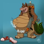 abdominal_bulge anthro belly big_belly bodily_noises different_sound_effects fully_inside glorp male male_pred onomatopoeia open_mouth rumbling_stomach same_size_vore sound_effects text tongue tongue_out vore jett_ailchu-92 activision crash_bandicoot_(series) dingodile canid canine canis crocodile crocodilian dingo hybrid mammal reptile scalie hi_res