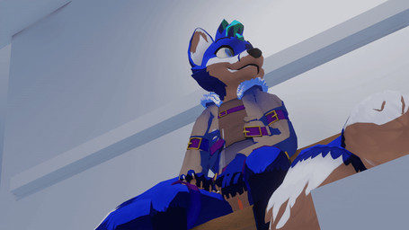 andromorph anthro blue_body blue_eyes blue_fur blue_hair bottomless bottomless_andromorph bottomless_intersex clothed clothing costume dutch_angle enhibitionism excited exhibitionism fangs fluffy fluffy_tail fur genitals hair happy highlights_(coloring) inside_train intersex masturbation neck_tuft public public_exposure public_masturbation public_transportation smile smirk solo tail tail_motion tailwag teeth train tuft vaginal vaginal_masturbation vehicle vulva kitsyfluff_(artist) kitsyfluff canid canine fox mammal 16:9 3d_(artwork) 3d_animation animated digital_media_(artwork) loop widescreen nonbinary_(lore)