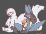 2014 3_toes anal animal_genitalia anthro anthro_on_feral anus barefoot bestiality blue_eyes blush butt canine canine_penis crying cum cum_in_pussy cum_inside dewgong digitigrade dripping drooling duo eyelashes female feral fur grey_background happy horn interspecies knot looking_back lucario male mammal nintendo nude open_mouth oral penetration penis plain_background pokémon presenting presenting_hindquarters presenting_pussy pussy pussy_juice red_eyes rimming saliva sharp_teeth sitting smile straight tears teeth tongue tongue_out vaginal vaginal_penetration video_games whimsydreams
Rating: Explicit
Score: 23
User: chdgs
Date: January 22, 2014