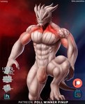 abs anthro balls biceps deltoids flaccid foreskin genitals humanoid_genitalia humanoid_penis male muscular muscular_male nude pecs penis quads red_eyes scales solo text unretracted_foreskin vein veiny_penis spelunker_sal baldur's_gate baldur's_gate_3 bioware dungeons_and_dragons electronic_arts hasbro wizards_of_the_coast the_dark_urge_(baldur's_gate) dragonborn_(dnd) alternate_version_at_paywall english_text hi_res