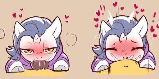 animal_genitalia animal_penis anthro blush blush_lines bodily_fluids clothing deep_throat duo equine_genitalia equine_penis exclamation_point eyes_closed fellatio first_person_view fur genital_fluids genitals grey_hair grey_hooves grey_mane hair heart_symbol hearts_around_head hoodie hooves horn hybrid_genitalia hybrid_penis intersex intersex/male knot knotted_equine_penis knotted_penis knotting looking_at_viewer male mane narrowed_eyes navel oral oral_knotting oral_penetration penetration penile penis penis_in_mouth purple_clothing purple_hoodie purple_topwear saliva sex simple_background steam tan_background thrust_lines topwear tremble_lines white_body white_fur yellow_eyes cold-blooded-twilight hasbro my_little_pony mythology fan_character jelly_(oc) yodi_(oc) bat_pony equid equine mammal mythological_creature mythological_equine unicorn 2023 hi_res