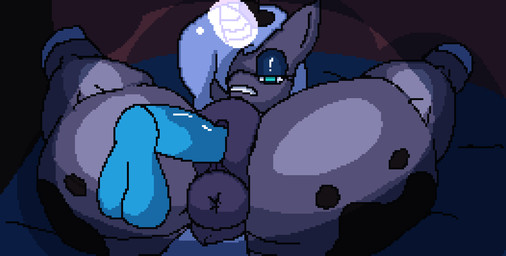 animal_genitalia animal_vulva anus bed big_butt blue_hair blue_penis blue_tail bodily_fluids butt cum cum_in_vagina cum_inside disembodied_penis duo equine_genitalia equine_vulva female female_penetrated feral fur furniture genital_fluids genitals green_eyes hair horn male male/female male_penetrating male_penetrating_female penetration penile penile_penetration penis penis_in_vagina puffy_anus purple_body purple_fur sex spread_legs spreading tail thick_thighs vaginal vaginal_fluids vaginal_penetration vulva wings neyusleep friendship_is_magic hasbro my_little_pony mythology princess_luna_(mlp) equid equine mammal mythological_creature mythological_equine winged_unicorn animated hi_res