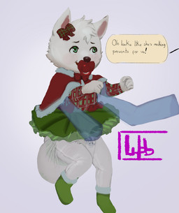 5_fingers accessory ambiguous_gender anthro blush blush_lines blush_stickers booties bottomwear bow_ribbon cape carrying_another clothed clothing dialogue diaper diaper_under_clothing disembodied_hand duo feces fingers footwear fur green_bottomwear green_clothing green_footwear green_skirt hair_accessory hair_bow hair_ribbon legwear logo object_in_mouth open_mouth open_smile pacifier pacifier_in_mouth pants pantyhose pattern_clothing pattern_shirt pattern_topwear pink_inner_ear plaid plaid_clothing plaid_shirt plaid_topwear pooping red_cape red_clothing red_pacifier ribbons shirt simple_background skirt smile soiled_diaper soiling soiling_diaper solo_focus speech_bubble text three-quarter_view tights topwear unclean_diaper used_diaper using_diaper wearing_diaper white_background white_body white_bottomwear white_clothing white_fur white_pants young wob bluey_(series) mommadog_(vincent-silverpaw) muffin_heeler canid canine canis domestic_dog mammal nordic_sled_dog samoyed spitz absurd_res artist_logo english_text full-length_portrait hi_res portrait