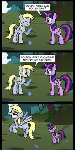 2015 blonde_hair bush comic derp_eyes derpy_hooves_(mlp) dialogue drawponies duo eating english_text equine female feral flying forest friendship_is_magic hair horn mammal multicolored_hair my_little_pony outside pegasus plant poison_joke purple_eyes purple_hair text tree twilight_sparkle_(mlp) winged_unicorn wings
Rating: Safe
Score: 7
User: 2DUK
Date: January 30, 2015 2015 blonde_hair bush comic derp_eyes derpy_hooves_(mlp) dialogue drawponies duo eating english_text equine female feral flying forest friendship_is_magic hair horn mammal multicolored_hair my_little_pony outside pegasus plant poison_joke purple_eyes purple_hair text tree twilight_sparkle_(mlp) winged_unicorn wings
Rating: Safe
Score: 7
User: 2DUK
Date: January 30, 2015