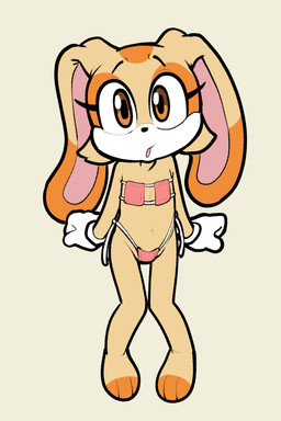 3_toes anthro barefoot bikini black_eyebrows black_nose brown_eyes clothed clothed_anthro clothed_female clothing countershading dipstick_ears ear_markings eye_markings eyebrows eyelashes eyepatch_bikini feet female female_anthro fist fur gloves handwear loli looking_at_viewer markings multicolored_body multicolored_ears multicolored_fur navel orange_ears pupils simple_background skimpy_bikini solo swimwear tan_body tan_ears tan_fur toes two-piece_swimsuit two_tone_body two_tone_ears two_tone_fur white_body white_clothing white_countershading white_fur white_gloves white_handwear young young_anthro young_female itsunknownanon sega sonic_the_hedgehog_(series) cream_the_rabbit lagomorph leporid mammal rabbit 2025 2:3 detailed digital_drawing_(artwork) digital_media_(artwork) hi_res
