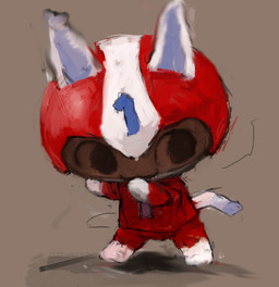 anthro armor chibi clothed clothing furgonomics headgear helmet male simple_background smile solo standing bronzecatworld animal_crossing nintendo kid_cat_(animal_crossing) domestic_cat felid feline felis mammal digital_media_(artwork) hi_res