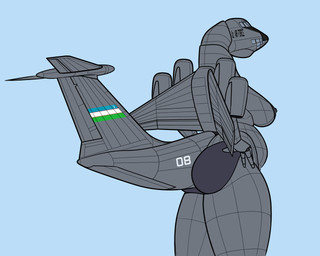 aircraft airplane anthro areola back_wings belly black_nipples breasts butt cockpit female fin grey_body jet jet_engine machine metallic_body nipples non-mammal_breasts non-mammal_nipples not_furry nude nude_anthro nude_female rear_view simple_background solo tail tail_fin thick_thighs vehicle white_background wings qwerty1989 aeromorph living_aircraft living_machine living_vehicle 5:4 digital_media_(artwork)