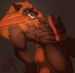 abs animal_genitalia animal_penis anthro balls bodily_fluids canine_genitalia canine_penis claws dripping erection finger_claws fur genital_fluids genitals knot lying male masturbation melee_weapon muscular muscular_anthro muscular_male nipples object_in_mouth on_back pecs penile penile_masturbation penis precum precum_drip precum_on_penis solo sword sword_in_mouth weapon weapon_in_mouth maybemaxisarts elden_ring fromsoftware red_wolf_of_radagon canid canine canis mammal wolf absurd_res digital_media_(artwork) hi_res