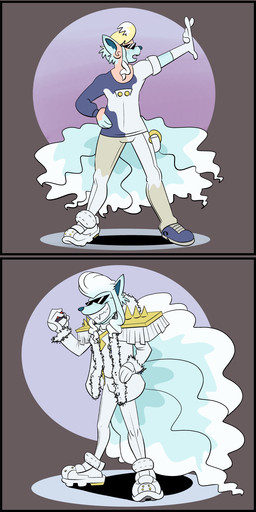 basic_sequence eyewear human_to_anthro linear_sequence male simple_background solo species_transformation sunglasses three_frame_image three_frame_sequence transformation transformation_sequence trevor-fox nintendo pokemon alolan_form alolan_ninetales generation_1_pokemon generation_7_pokemon human mammal pokemon_(species) regional_form_(pokemon) 1:3 absurd_res hi_res sequence
