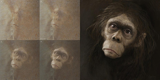 ambiguous_form brown_eyes frown looking_at_viewer sad solo renum63 archaic_human hominin mammal primate 2014 2:1 artrage_(artwork) digital_media_(artwork)