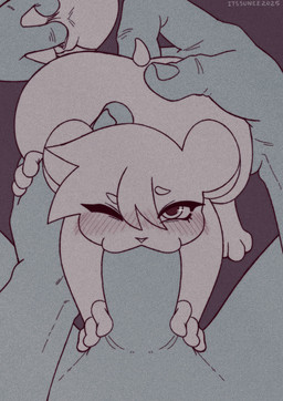 anal anal_fingering anthro big_butt blush butt duo eyebrows eyelashes fellatio female fingering fingering_partner first_person_view fur genitals hair handjob huge_butt looking_at_viewer male male/female one_eye_closed oral paws penetration penile penis round_ears sex short_hair size_difference vaginal vaginal_fingering wink itssunee sugar_(itssunee) ambiguous_species cricetid hamster humanoid mammal rodent adversarial_noise colored digital_media_(artwork) hi_res
