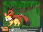 4:3 absurd_res all_fours anal anal_penetration anus balls big_tail blush canid canine countershading detailed_background doggystyle duo eyes_closed fennekin feral fox from_behind_position fur generation_6_pokemon generation_8_pokemon genitals hi_res looking_pleasured male male/male mammal nickit nintendo orange_body orange_fur penetration pokemon pokemon_(species) sex tail tongue tongue_out yellow_body yellow_fur zoroak88