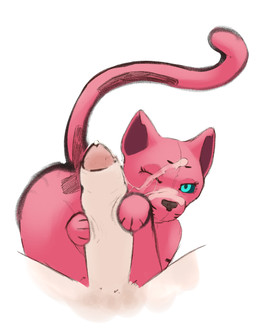 ambiguous_gender bestiality bodily_fluids cum cum_on_face duo feral genital_fluids looking_at_viewer male male/ambiguous paw_job archangel_hot_(artist) bungie marathon_(series) fellini_(marathon) domestic_cat felid feline felis human humanoid mammal hi_res