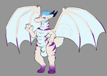 animal_genitalia back_wings balls blue_horn blue_wings genitals horn purple_eyes purple_stripes scales sheath stripes white_body white_scales wings sarek_aran_desian blizzard_entertainment european_mythology mythology warcraft animal_humanoid dracthyr dragon dragon_humanoid humanoid mythological_creature mythological_scalie scalie western_dragon hi_res