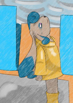 alternate_universe body_swap clothing coat female floppy_ears makeup outside personality_change personality_swap raincoat raining running_makeup solo topwear garmore idw_publishing sega sonic_the_hedgehog_(comics) sonic_the_hedgehog_(idw) sonic_the_hedgehog_(series) system_shock_au_(garmore) cream_the_rabbit kitsunami_the_fennec domestic_rabbit lagomorph leporid mammal oryctolagus rabbit absurd_res colored digital_drawing_(artwork) digital_media_(artwork) digital_painting_(artwork) hi_res painting_(artwork)