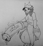 animal_genitalia animal_penis anthro balls big_balls big_penis bodily_fluids equine_genitalia equine_penis erection genital_fluids genitals huge_balls huge_penis hyper hyper_balls hyper_genitalia hyper_penis male nude penis pink_body precum smelly solo steam sweat kowfr bovid caprine equid equine goat horse humanoid mammal hi_res