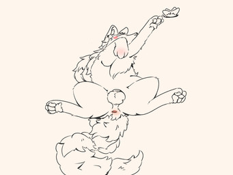 ambiguous_feral ambiguous_gender animal_genitalia anus balls duo feet feral genitals lying male male_feral male_focus on_back pawpads paws presenting presenting_anus presenting_balls sheath solo_focus spread_legs spreading tail lin1435489_(artist) asian_mythology chinese_mythology east_asian_mythology fabulous_beasts fenz_(studio) mythology panhu_(fabulous_beasts) arthropod butterfly canid canine insect lepidopteran mammal 4:3 black_and_white character_request monochrome herm_(lore)