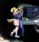 anthro army avian bed bedroom bird bird_dog canid canine canis clothed clothing domestic_dog duo embrace falcon falconid furniture golden_retriever hunting_dog mammal missebony nurse retriever romantic romantic_ambiance romantic_couple smile