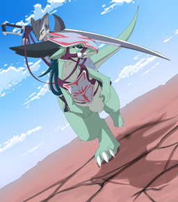 ambiguous_gender anthro armor biped blue_eyes bridle claws cloud desert detailed_background digitigrade duo dutch_angle feral fur leash melee_weapon outside reins riding saddle sky straddling sword tail weapon yellow_eyes fadingsky mythology canid canine canis dragon furred_dragon furred_scalie mammal mythological_creature mythological_scalie scalie wolf digital_media_(artwork) hi_res