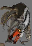 ambiguous_gender arm_feathers beak chasing claws feathers feral fur grey_back hunting open_mouth running solo tail tail_feathers mochio_designs dinosaur feathered_dinosaur feathered_scalie mammal ornithomimosaur prehistoric_species reptile rodent scalie tyrannomimus hi_res