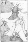 2009 anthro anubian_jackal anubis bast breasts canid canine canis close-up collaborative collaborative_fellatio collaborative_sex comic deity domestic_cat egyptian egyptian_mythology erection felid feline felis fellatio female genital_close-up genitals gods_at_play graphite_(artwork) greyscale group group_sex hi_res humanoid_genitalia humanoid_penis incest_(lore) jackal licking lion looking_pleasured male male/female mammal middle_eastern_mythology monochrome mythology nipples nude oral pantherine pencil_(artwork) penetration penile penis penis_close-up penis_lick pussy rummyhunny sekhmet sex sibling_(lore) sister_(lore) sisters_(lore) tail tail_tuft threesome tongue tongue_out traditional_media_(artwork) trio tuft vaginal vaginal_penetration